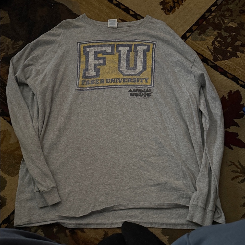 Animal House Faber University Gray Long Sleeve Shirt